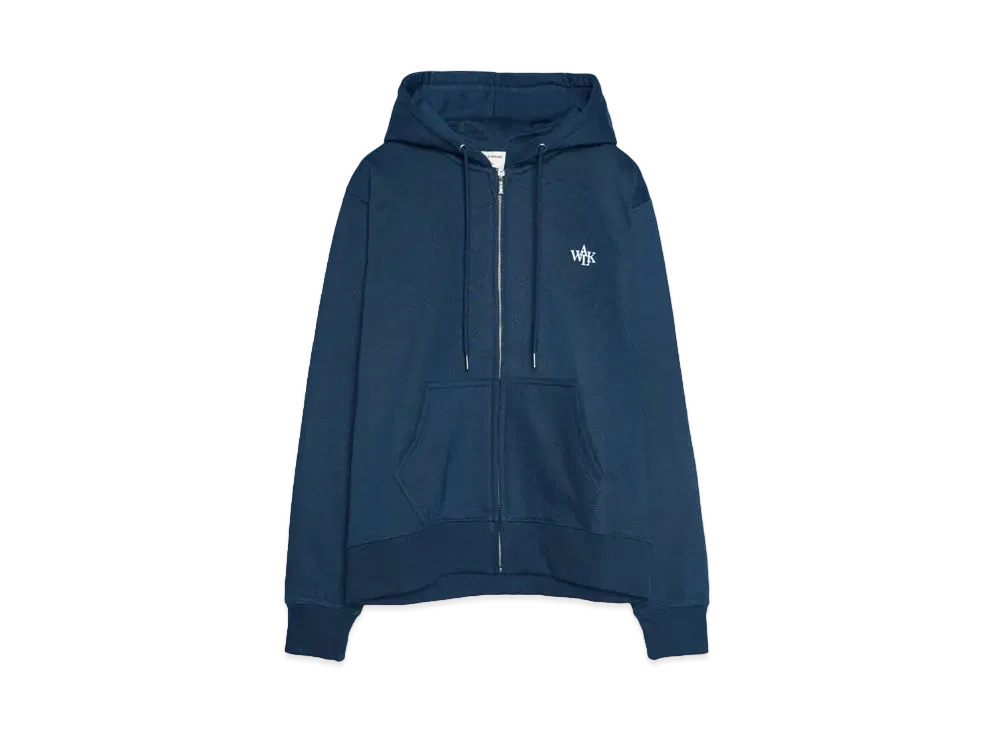 Walk In Paris Navy blue zipped hoodie "BLUE"