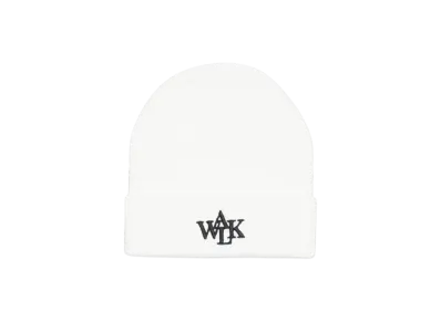 Walk In Paris White signature beanie "BLANC"