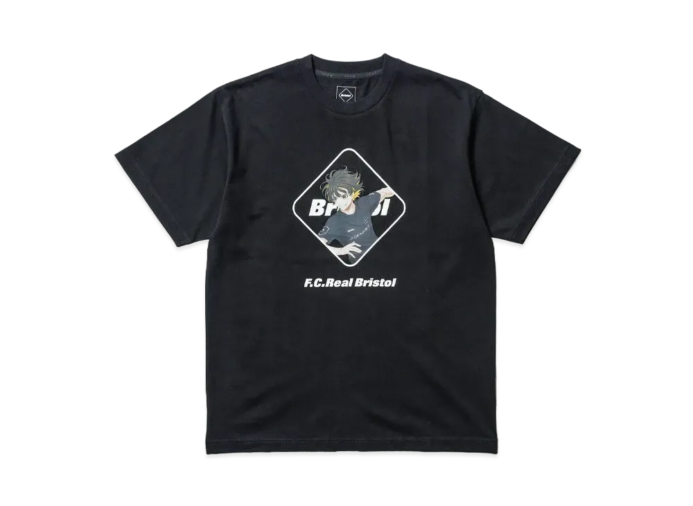 F.C.Real Bristol x BLUE LOCK S/S Tee BACHIRA "Black"
