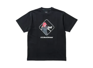F.C.Real Bristol x BLUE LOCK S/S Tee CHIGIRI "Black"