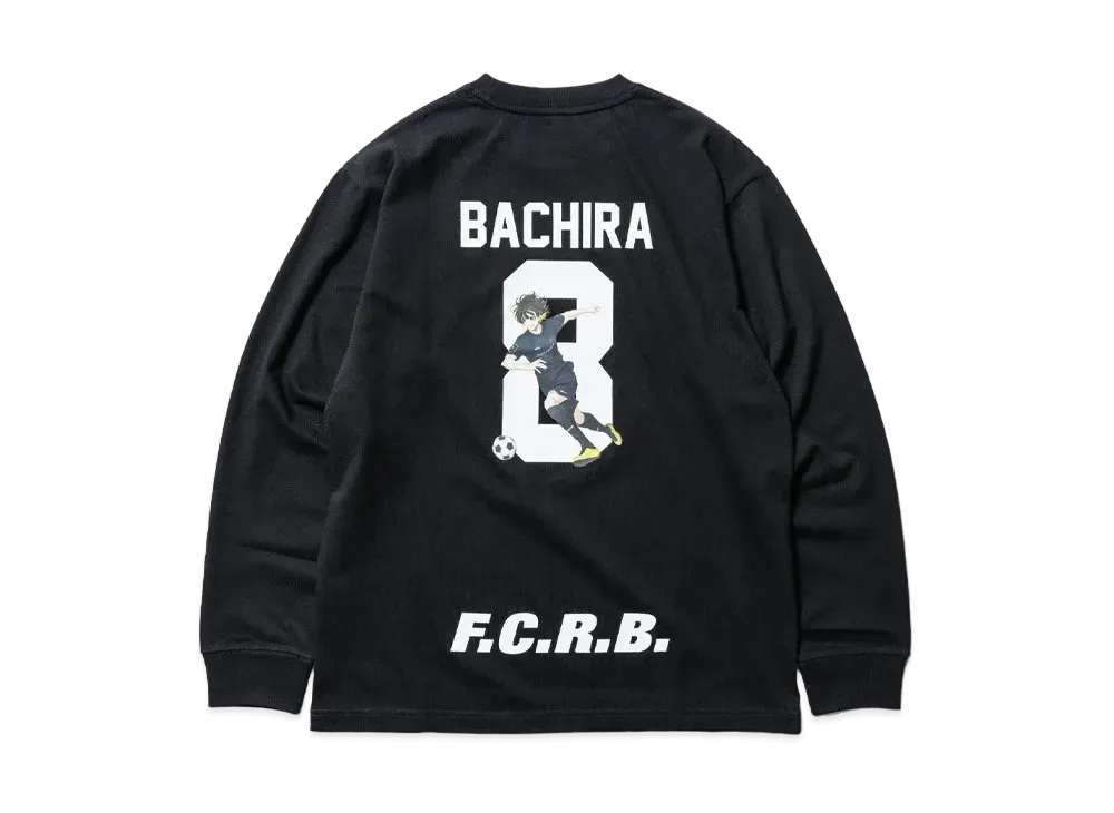 F.C.Real Bristol x BLUE LOCK L/S Tee BACHIRA "Black"