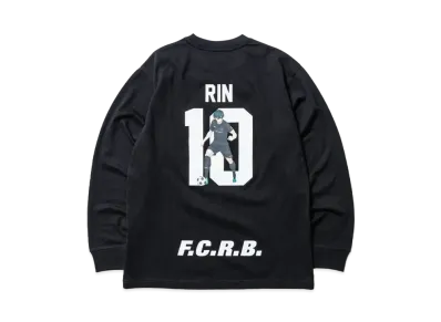 F.C.Real Bristol x BLUE LOCK L/S Tee RIN "Black"