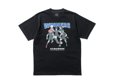 F.C.Real Bristol x BLUE LOCK Winners S/S Tee "Black"