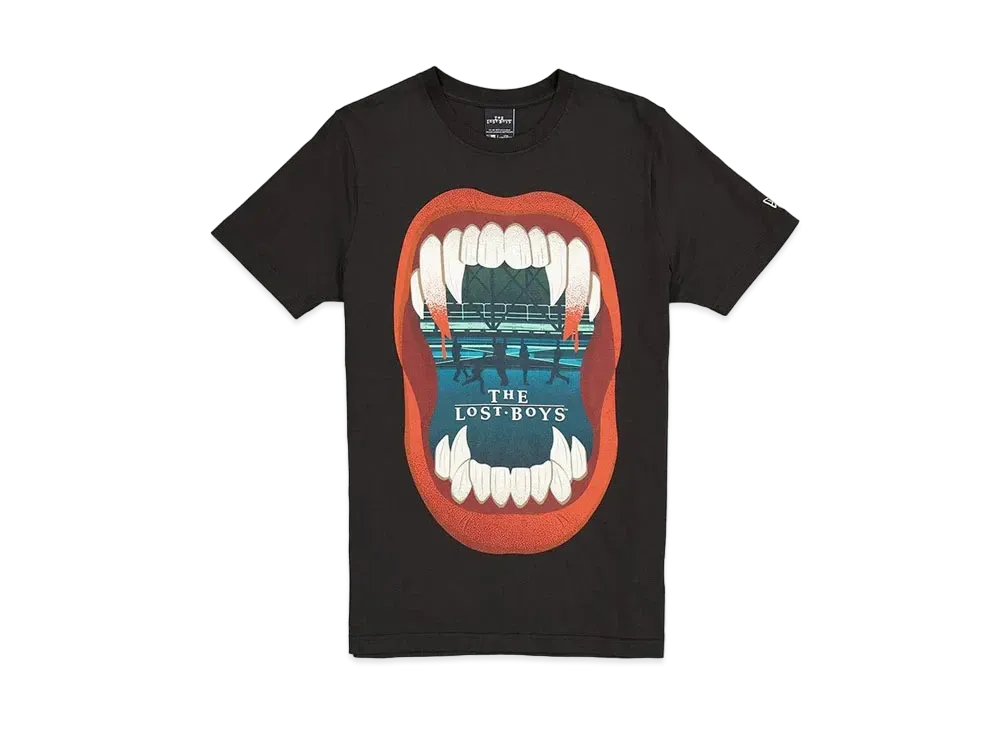 NEW ERA Halloween Collection Short Sleeve Cotton T-shirt Warner Brothers Halloween Horror The Lost Boys "Black"