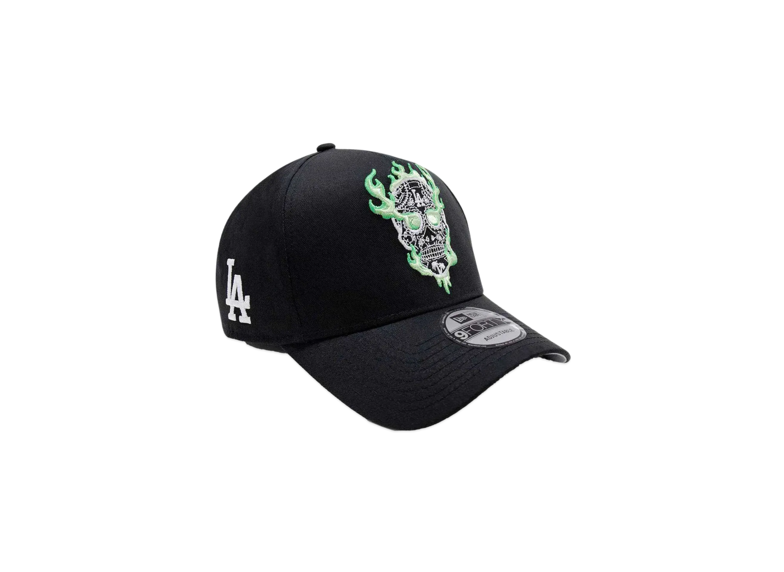 NEW ERA Halloween Collection 9Forty A-Frame Los Angeles Dodgers Sugar Skull "Black"