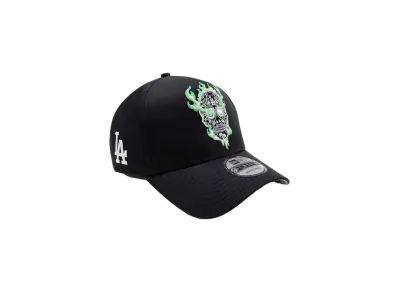NEW ERA Halloween Collection 9Forty A-Frame Los Angeles Dodgers Sugar Skull "Black"