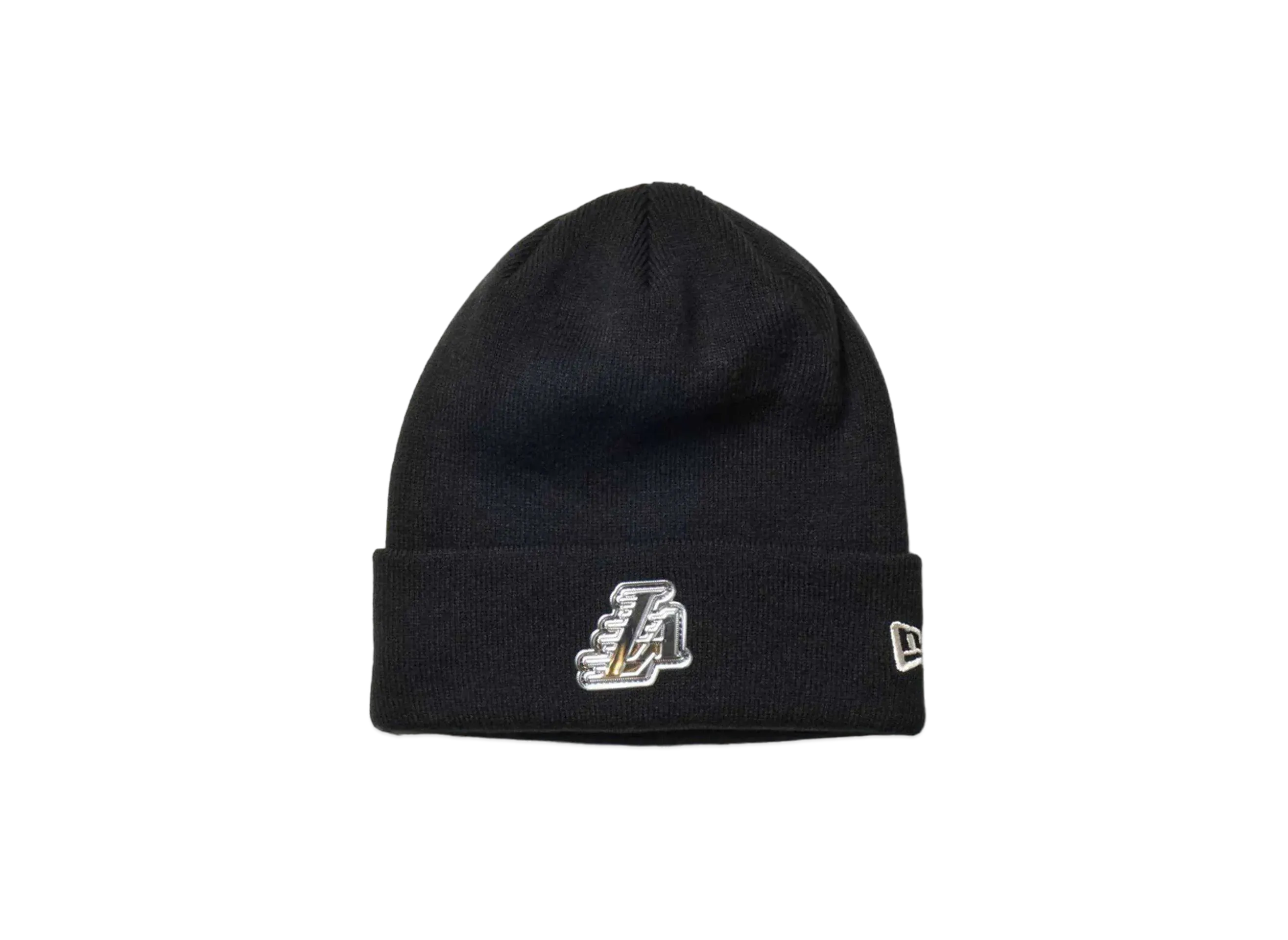 NEW ERA Basic Cuff Knit NBA Metal Logo Los Angeles Lakers "Black"