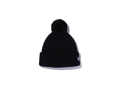 NEW ERA Kid's Pom Pom Knit Rib "Black"
