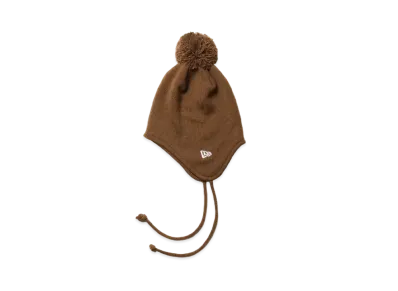 NEW ERA Pom Pom Knit Ear Flap "Walnut"