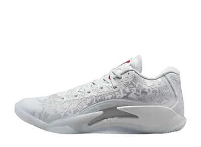 Nike Jordan Zion 3 "Pure Platinum/Metallic Silver/University Red" (DR0675-016/DR0676-016)