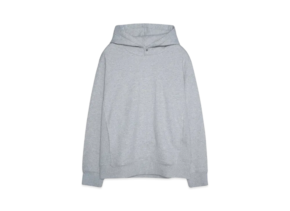 Calvin Klein Jeans A- HEAVY COTTON LOGO HOODIE "LIGHT GRAY HEATHER"