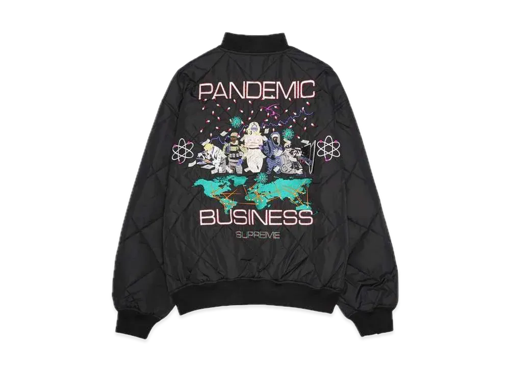 Supreme AOI Quilted Work Jacket "Black"