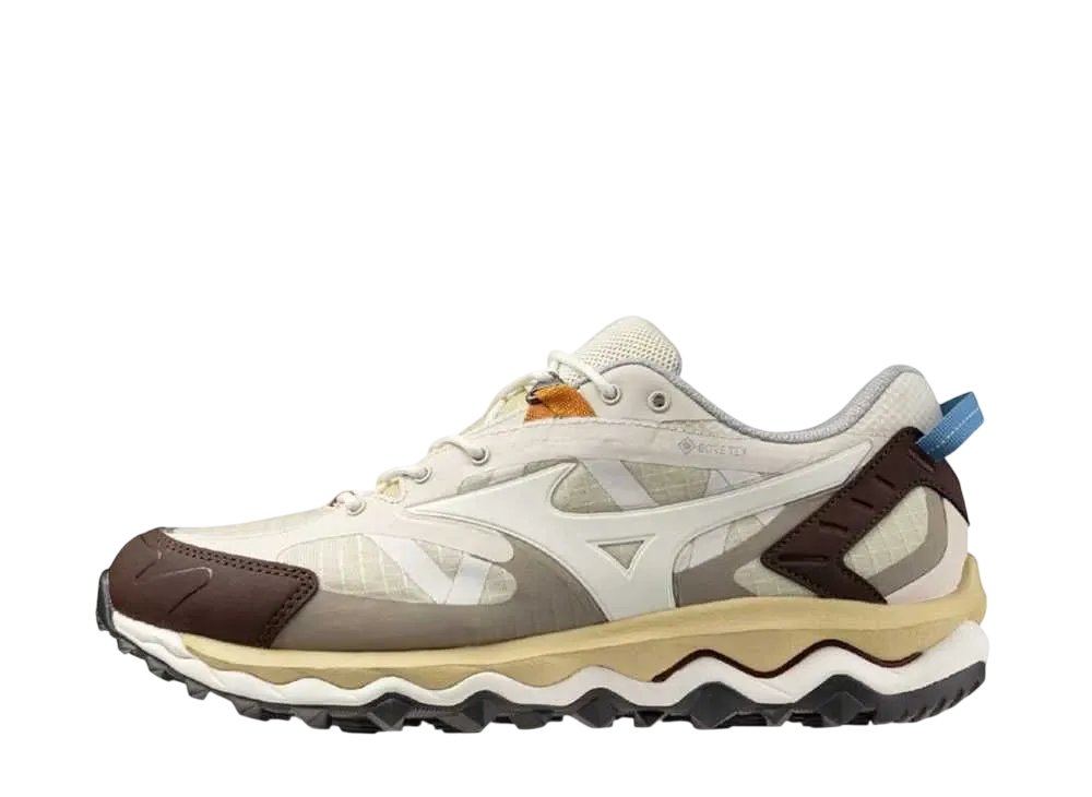 ミズノ ウェーブ ムジン TL ゴアテックス "ベージュ/オフホワイト/ブラウン"