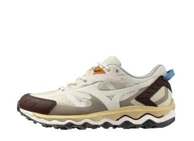 ミズノ ウェーブ ムジン TL ゴアテックス "ベージュ/オフホワイト/ブラウン"