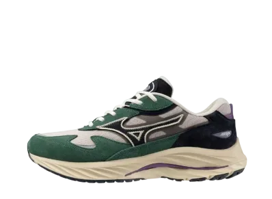 ミズノ ウェーブライダー ベータ "グリーン/ネイビー/ライトグレー"