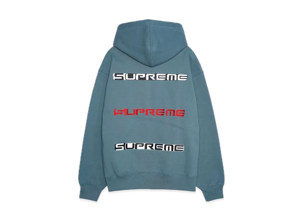 Supreme AOI Stacked Hooded Sweatshirt "Slate"
