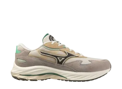 ミズノ ウェーブライダー ベータ "ライトベージュ/ダークグレー/ミントグリーン"