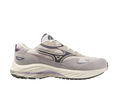 ミズノ ウェーブライダー ベータ "ライトグレー/パープル/グレー"