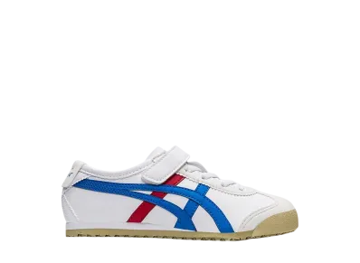 オニツカタイガー PS メキシコ66 "ホワイト/ディレクトワールブルー" (キッズ)