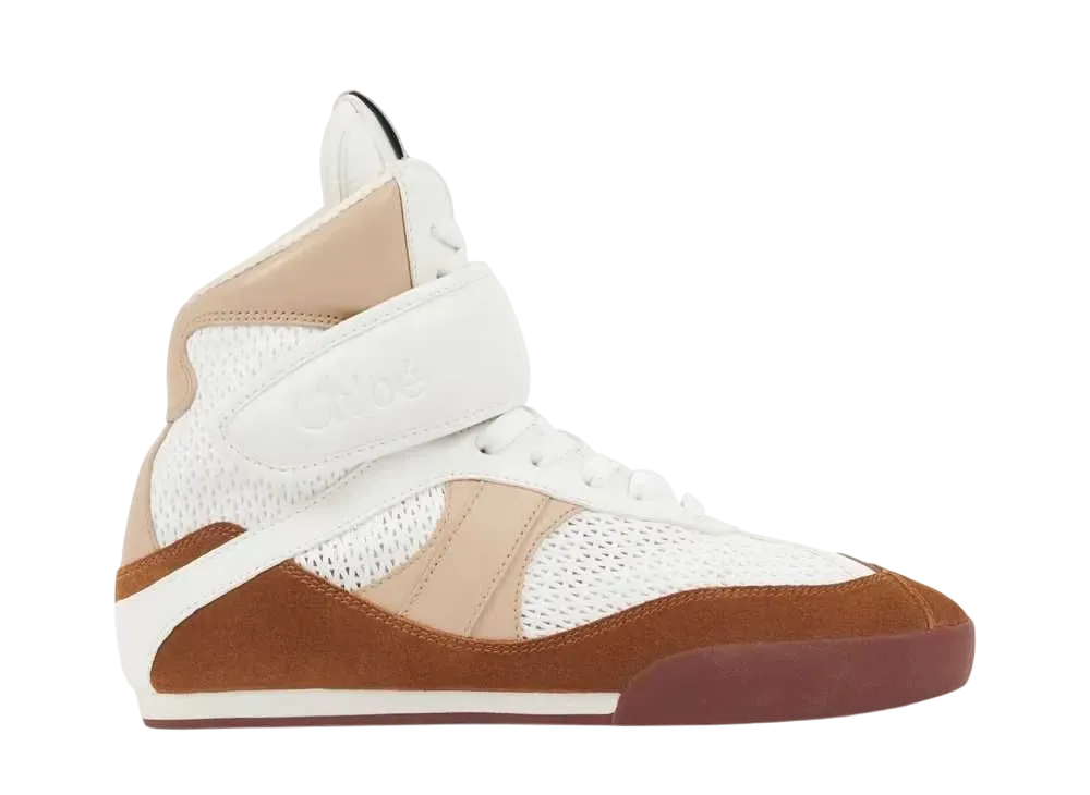 Chloe Women's Kick High-Top Sneaker "Natural Brown"