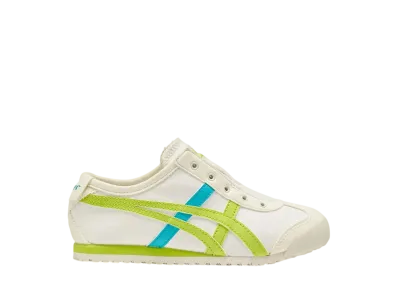 オニツカタイガー PS メキシコ66 スリッポン "クリーム/ネオンライム" (キッズ)