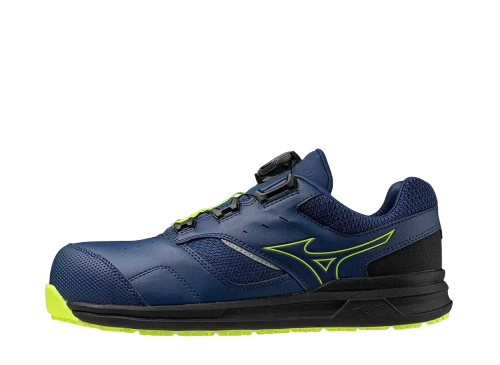 ミズノ オールマイティ LS2 51L ワイド ボア "ネイビー/ライムイエロー"