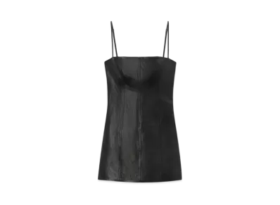 Alexander Wang Linen Chintz Fit Mini Dress "Black"