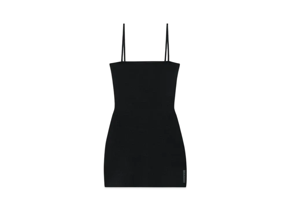 Alexander Wang Cupro Knit Cami Mini Dress "Black"