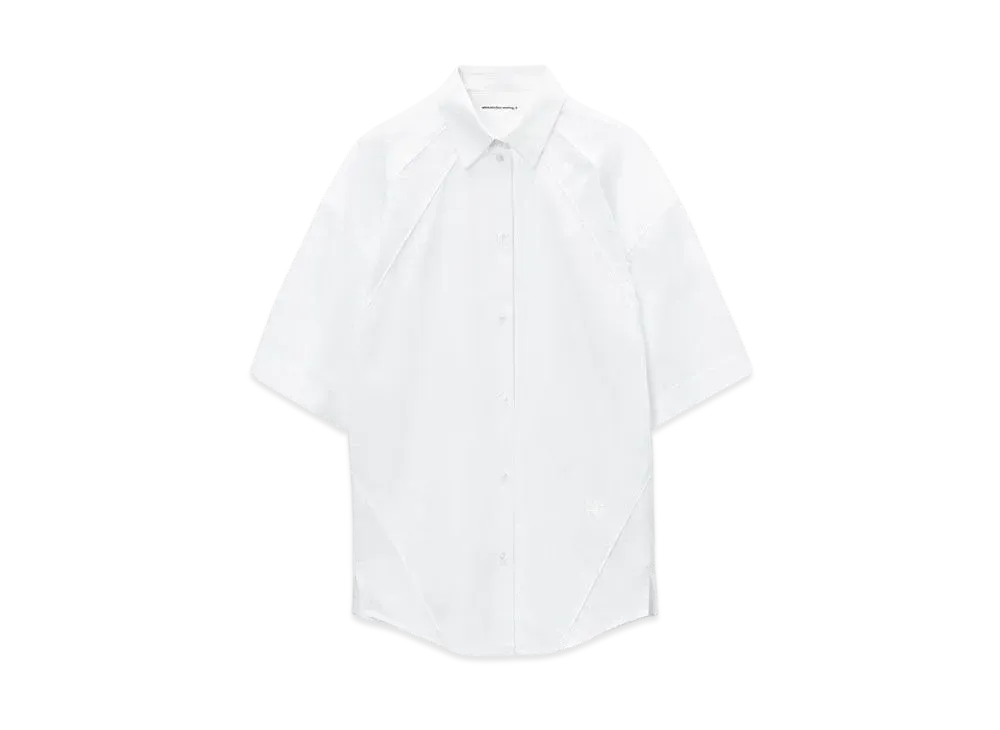 Alexander Wang Oversize Button Up Shirt Dress "White"