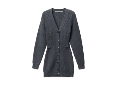 Alexander Wang Pre-Styled Twinset Cardigan "Charcoal"