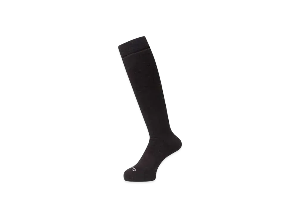 Goldwin Medium Weight Wool Knee Socks (C3 Fit / Unisex) "Black"