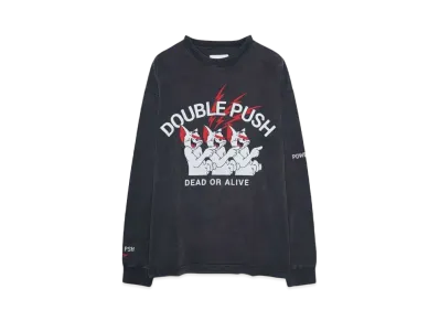 TAIN DOUBLE PUSH HYPE DROP EXCLUSIVE LONG SLEEVE T-SHIRTS "BLACK"