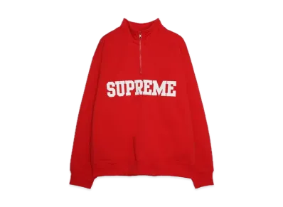 Supreme Collegiate Half Zip Pullover "Red"
