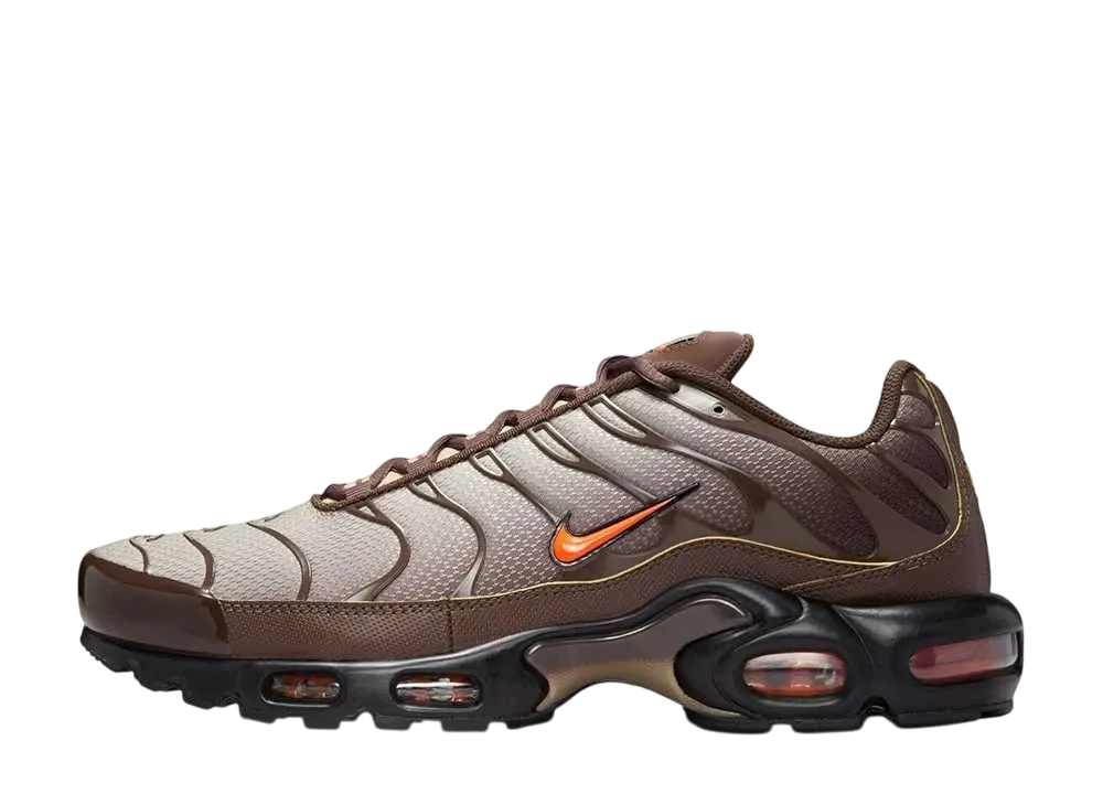 Nike Air Max Plus "Baroque Brown/Khaki/Black/Safety Orange"