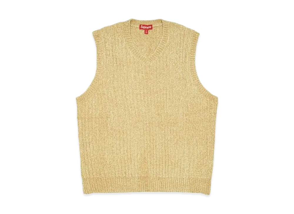 Supreme Chenille Sweater Vest "Beige"