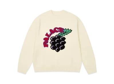 PALACE Grape Knit "Soft White"