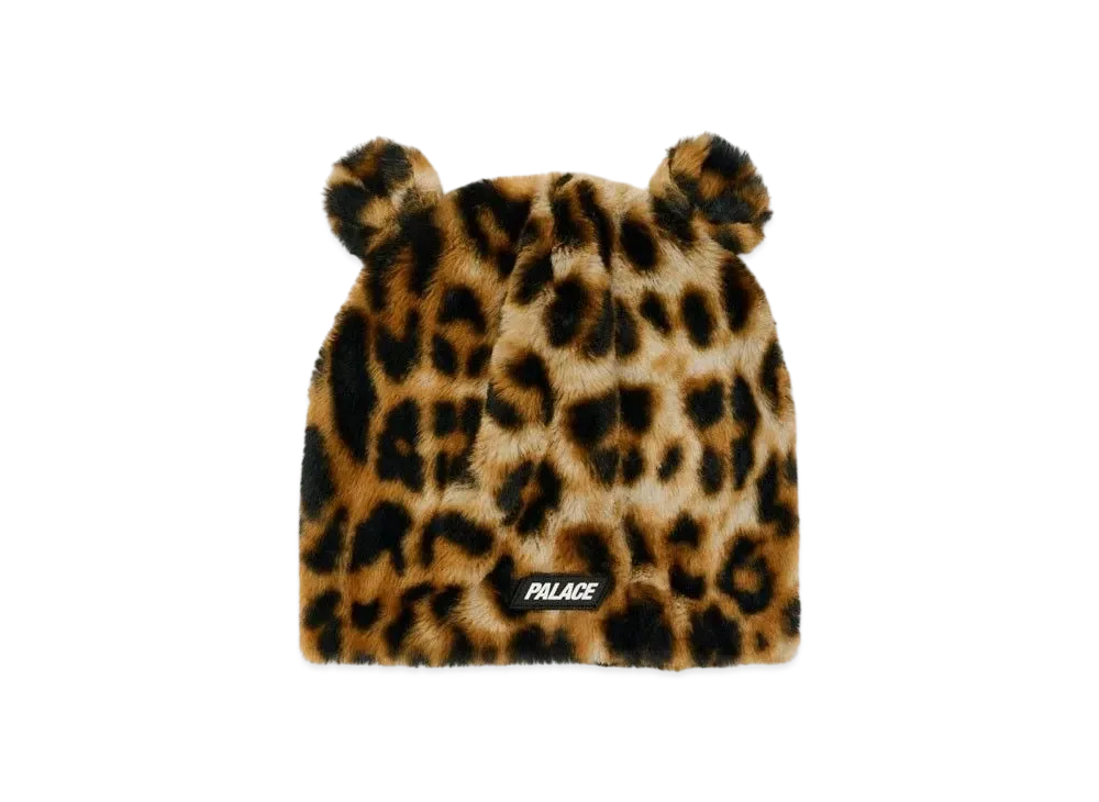 PALACE Furry Ears Nein Cuff Beanie "Leopard"