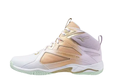 ミズノ ウエーブダイバース LG4 Ltd "ペールブルー/ゴールド/ペールピンク"