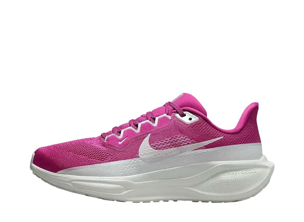 ナイキ ウィメンズ エアズームペガサス41 プレミアム "ホットフューシャ/ライトシルバー/ミディアムフューシャ/メタリックシルバー"