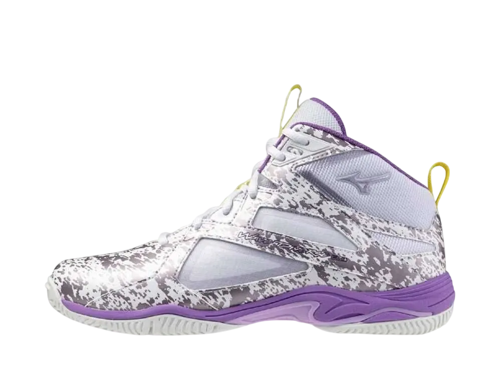 ミズノ ウエーブダイバース LG4 Ltd "ホワイト/パープル/イエロー"