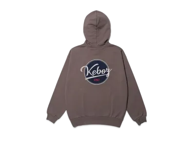 KEBOZ Bb Logo Sweat Full Zip Hoodie "Walnut"