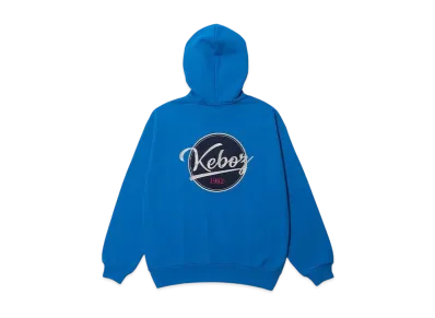 KEBOZ Bb Logo Sweat Full Zip Hoodie "Cerulean"