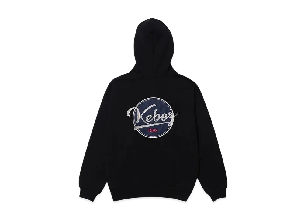 KEBOZ Bb Logo Sweat Full Zip Hoodie "Black"