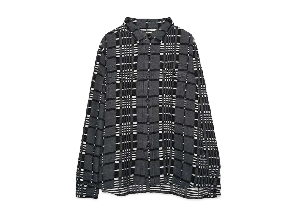 RATS CR FLANNEL GRAY CHECK SHIRT "GRAY CHECK"