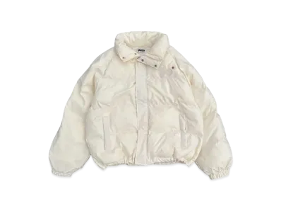 9090 90 Logo Rich Puffer Jacket "IVORY"