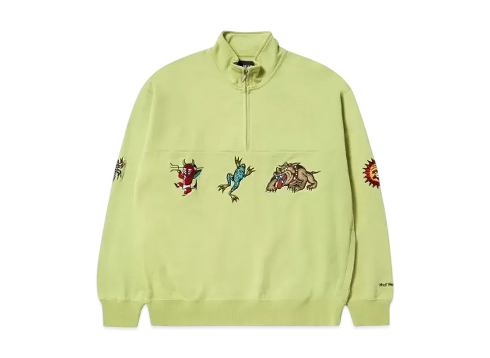 HUF Bledsoe Quarter Zip Fleece "Pistachio"