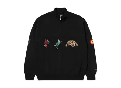 HUF Bledsoe Quarter Zip Fleece "Black"