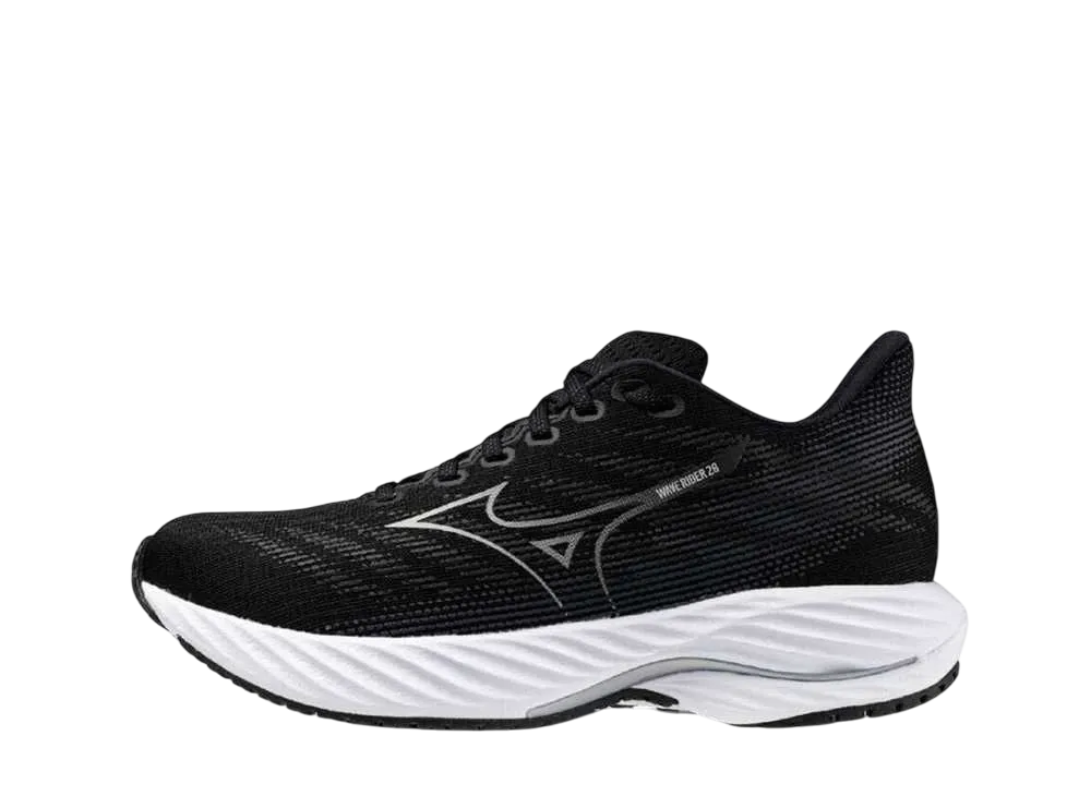 ミズノ ウィメンズ ウエーブライダー28 "ブラック/グレー/シルバー"