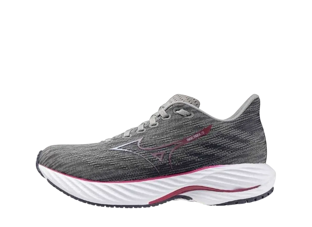 ミズノ ウィメンズ ウエーブライダー28 "ダークグレー/ダークレッド"
