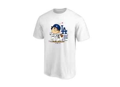 MLB Los Angeles Dodgers Shohei Otani Decopin Head Bump T-Shirt "White"